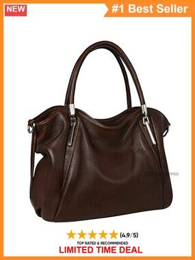 Leather Tote Handbag Hobo Satchel Shoulder Purse Detachable Strap